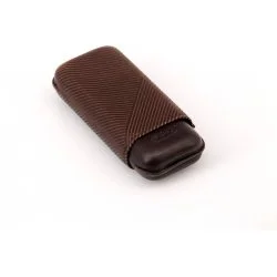 Davidoff R-2 Καφέ Δερμάτινη Θήκη Πούρων 1