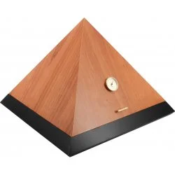 adorini Pyramid Deluxe L Bi-Color Cedro Μαύρος Υγραντήρας Πούρων