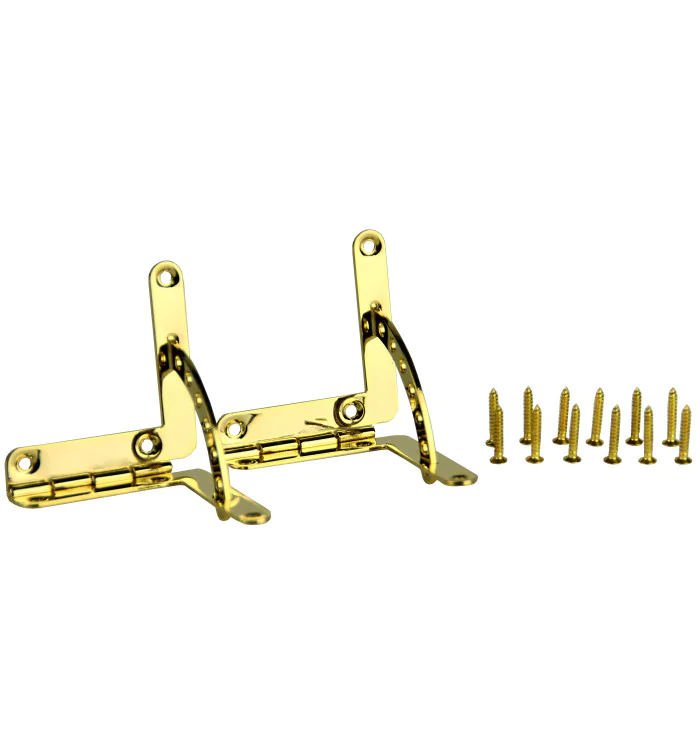 Ζεύγος μεντεσέδων τεταρτοκύκλου χρυσό εικόνα 5