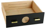 Συρτάρι για adorini Humidor Chianti medium μαύρο με τρύπα υγρομέτρου εικόνα 6
