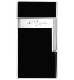 S.T. Dupont Biggy Αναπτήρας Μαύρη Λάκα Χρώμιο 025001