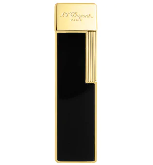 S.T. Dupont Twiggy αναπτήρας μαύρη λάκα gold 030002