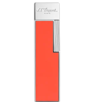 S.T. Dupont Twiggy αναπτήρας κοραλί λάκα και χρώμιο 030011