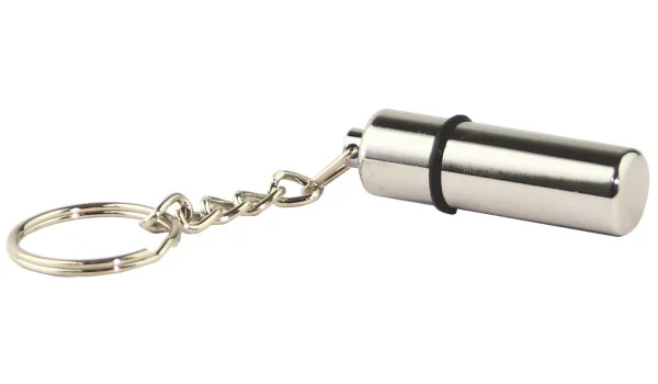 Μπρελόκ κλειδιών με πουροκόφτη διάτρησης ασημί