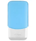 S.T. Dupont θήκη πούρων για 3 πούρα τυρκουάζ χρώμιο 183364