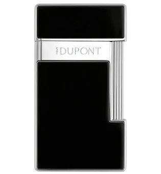 S.T. Dupont Slimmy Αναπτήρας Μαύρη Λάκα και Χρώμιο 028221