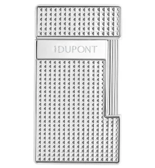 S.T. Dupont Slimmy αναπτήρας με μοτίβο διαμάντια χρώμιο 028120