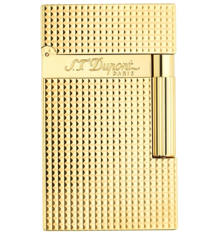 S.T. Dupont Ligne 2 Fine Diamond-Head Αναπτήρας 16284 Κίτρινος Χρυσαφί