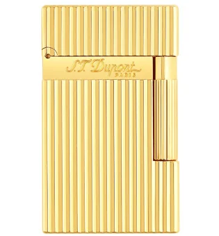 ST Dupont Ligne 2 16827 Χρυσός Αναπτήρας με Ραβδώσεις