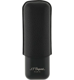 S.T. Dupont Θήκη Πούρων για 2 Πούρα Μαύρη Ματ Γκρι 183240