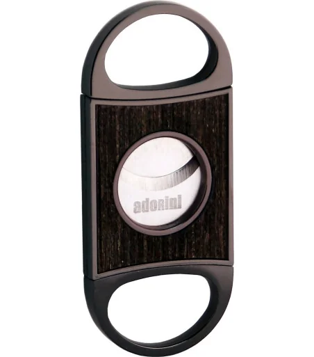 adorini 'Fusion' Διπλός Κόφτης Πούρων Gun Metal Oak