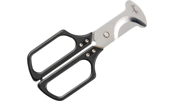 Angelo high end μεταλλικό ψαλίδι πούρων μαύρο και ασημί