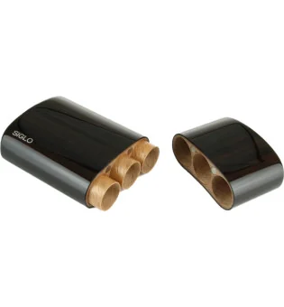 Ξύλινη θήκη Siglo macassar έβενος, για 3 πούρα Robusto