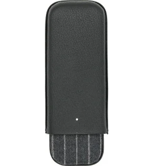 Dunhill Θήκη Πούρων Highland Μαύρη και Γκρι Λωρίδες τύπου Κιμωλία