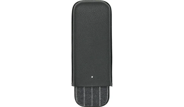 Dunhill Θήκη Πούρων Highland Μαύρη και Γκρι Λωρίδες τύπου Κιμωλία