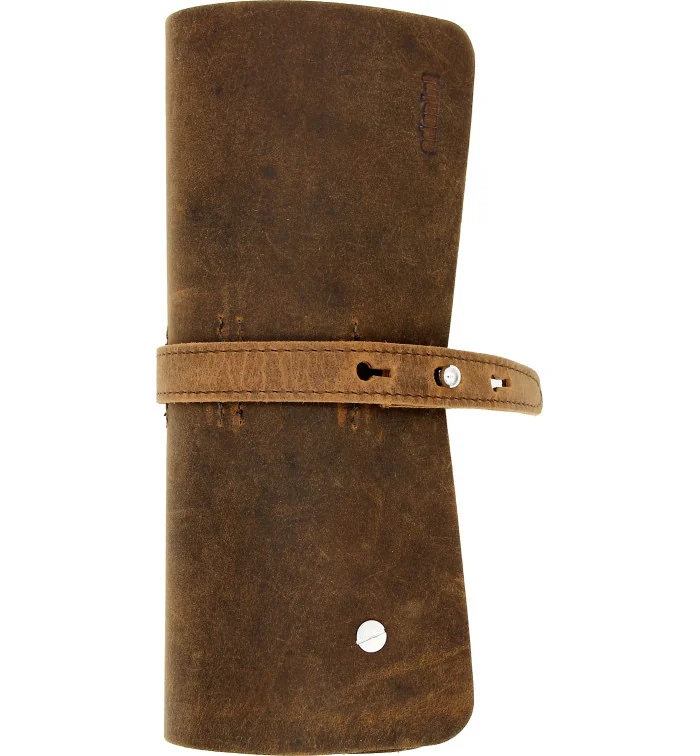 adorini Θήκη Ρολό για Πούρα Γνήσιο Δέρμα Καφέ εικόνα 2