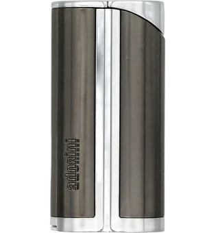 Adorini Single Jet Curve Αναπτήρας Gunmetal με Punch Πουροκόφτη Διάτρησης