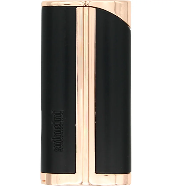 adorini Single Jet Curve Αναπτήρας Μαύρος / Ροζ Χρυσαφί με Punch Πουροκόφτη Διάτρησης εικόνα 4