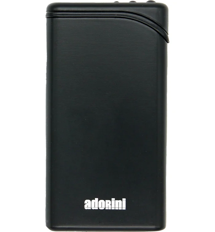 Adorini Slim Line Αναπτήρας Μαύρος εικόνα 2