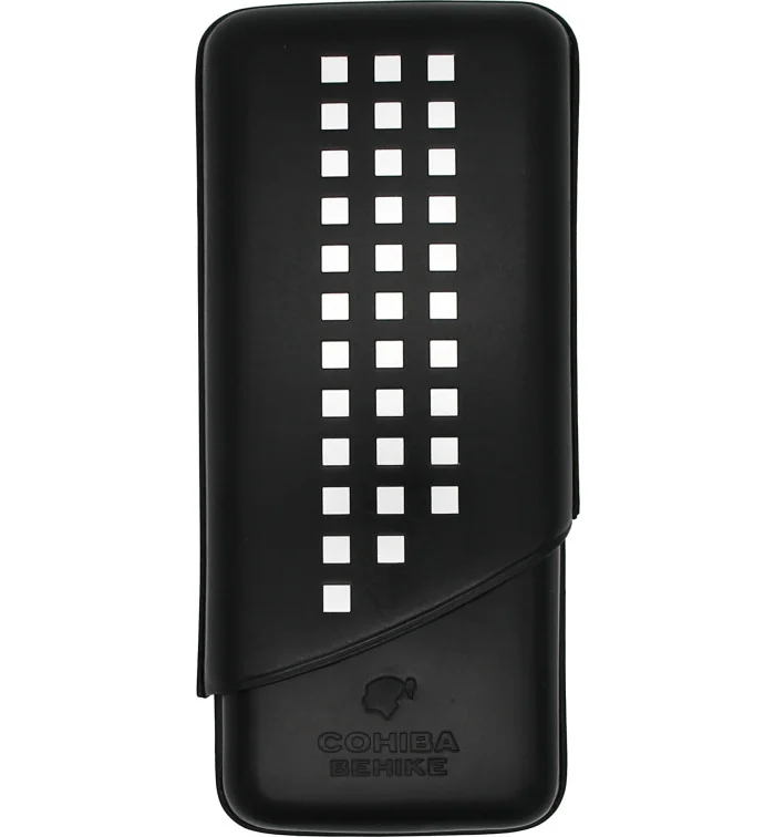 Cohiba Behike Τριπλή Δερμάτινη Θήκη Πούρων Μαύρη εικόνα 2