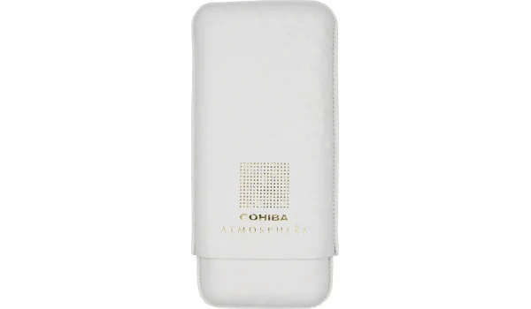 Cohiba Atmosphere δερμάτινη θήκη πούρων λευκό και χρυσό