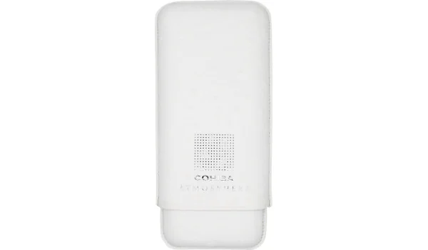 Cohiba Atmosphere δερμάτινη θήκη πούρων λευκό και ασημί