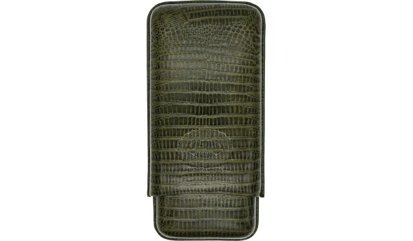 Hoyo de Monterrey δερμάτινη θήκη πούρων πράσινη 3 τμχ