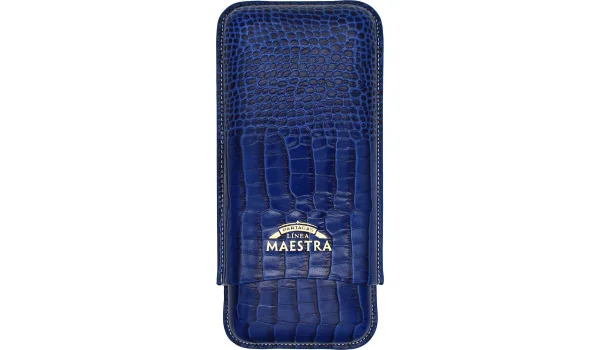 Partagas Linea Maestra δερμάτινη θήκη πούρων μπλε 3 τμχ