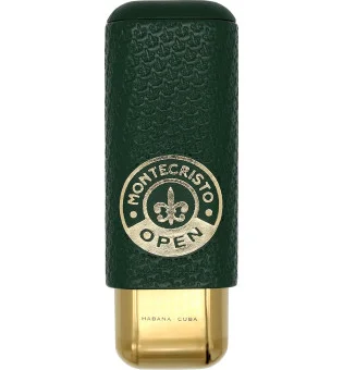 Θήκη πούρων Montecristo Open από δέρμα και μέταλλο, για 2 πούρα