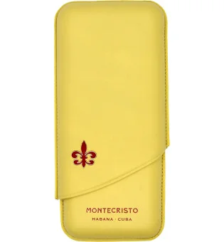 Θήκη πούρων Montecristo κίτρινη για 3 πούρα