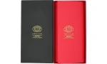 Δερμάτινη θήκη Partagas Series σε μαύρο και κόκκινο με χρυσό λογότυπο