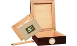 BigSmoke Humidor Mini Brown με πακέτο Boveda 72%